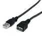 StarTech.com 3 m USB 2.0 verlengkabel A to A zwart M/F