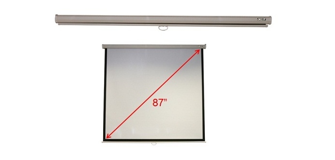 Acer M87-S01MW écran de projection 2,21 m (87") 1:1