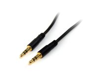 Cable Delgado de 91cm de Audio Estéreo Conector Mini Jack 3,5mm - Plug TRRS - Macho a Macho