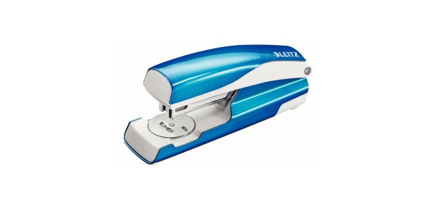 Agrafeuse leitz wow métal 40x58x145mm 30 feuilles agrafes 24/6 et 26/6 coloris turquoise