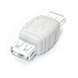 StarTech.com Adaptador Conversor Cambiador de Género Gender Changer USB A - Hembra a Hembra - Blanco