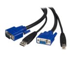 StarTech.com Câble pour switch KVM USB VGA de 3 m