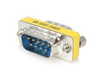 Adaptador para cable DB9 Serie Slimline - M/M, DB-9, DB-9, Plata