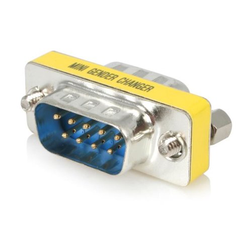 Adaptador para cable DB9 Serie Slimline - M/M, DB-9, DB-9, Plata