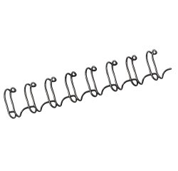 Reliure métallique fellowes relieur pas 3:1 34 boucles a4 1/4 in diamètre 6.4mm coloris noir boîte 100 unités
