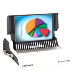 Perforelieuse fellowes pulsar-e 300 électrique 300f perforation 20f anneaux 38mm butée taquage réglable 490x390x130mm