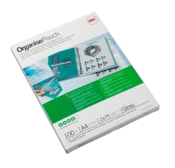 GBC Pouch per plastificazione Organise 2x125mic lucide A4+ (100)