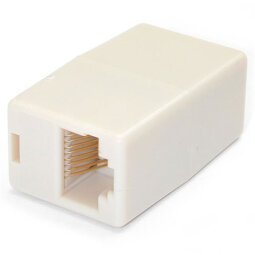 StarTech.com Paquete de 10 Cajas de Empalme Modulares Acopladores para Cable Cat5e Ethernet UTP - 2x Hembra RJ45 - Beige