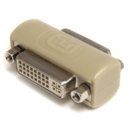 Conector  GCDVIIFF cambiador de género para cable DVI-I Beige