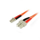 StarTech.com Cable Patch de Fibra Duplex Multimodo 50/125 1m LC - SC