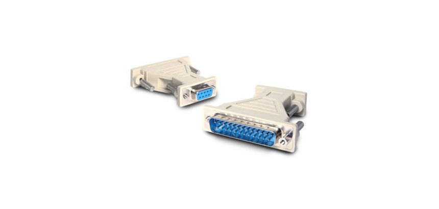 Adaptador de cable serie DB9 a DB25 - H/M