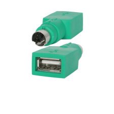 Conector ratón USB to PS2 Mouse Adapter, Verde