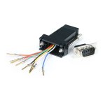 StarTech.com Adapteur Modulaire DB9 Mâle vers RJ45 Femelle Noir - DB9 à RJ45 M/F
