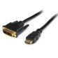 Cable HDMI a DVI 3m - DVI-D Macho - HDMI Macho - Adaptador - Negro