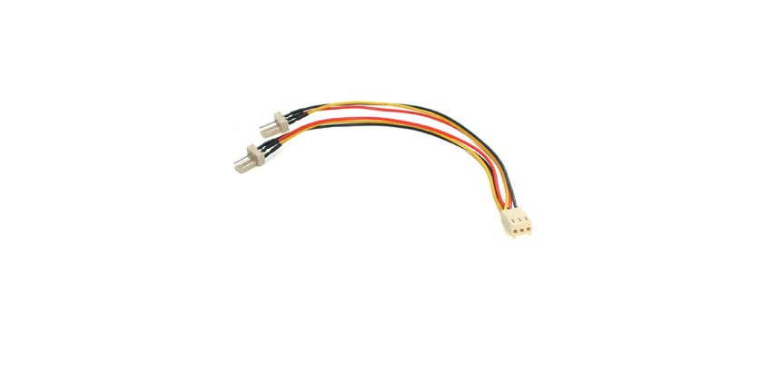 StarTech.com Câble Y d'alimentation pour Ventilateur TX3 - Câble Répartiteur 3 broches pour PC -15cm