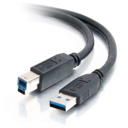 C2G 2m USB 3.0 USB-kabel USB 3.2 Gen 1 (3.1 Gen 1) USB A USB B Zwart