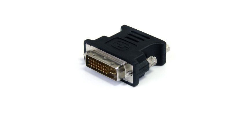 Adaptador Conversor DVI-I a VGA - DVI-I Macho - HD15 Hembra - Negro
