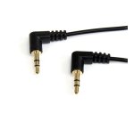 StarTech.com Câble audio stéréo Mini-Jack 3,5mm slim coudé à angle droit de 1,8 m - M/M