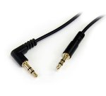 StarTech.com Câble audio stéréo Slim 3,5 mm à angle droit de 30 cm - M/M
