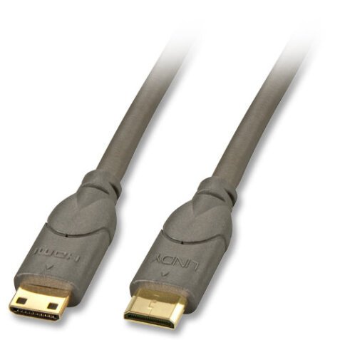 Lindy 2m HDMI CAT2 câble HDMI HDMI Type C (Mini) Noir