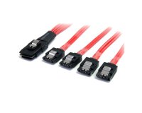 StarTech.com Câble SAS Serial Attached SCSI 1 m - SFF-8087 vers 4 SATA à verrouillage
