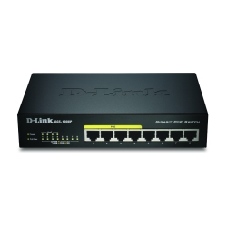 D-Link DGS-1008P/E switch No administrado L2 Energía sobre Ethernet (PoE) Negro