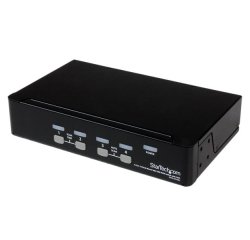 StarTech.com Switch KVM USB 4 porte, montabile a rack 1U, con OSD