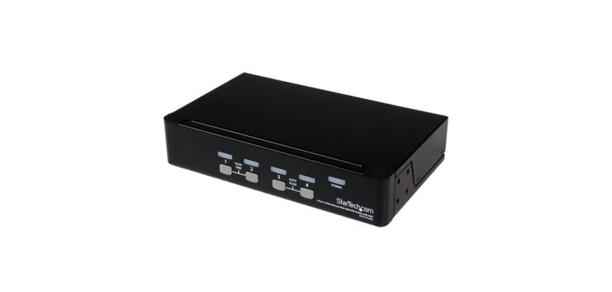 StarTech.com Commutateur KVM 4 Ports VGA USB, Montage en Rack et OSD - Switch KVM - 1920x1440