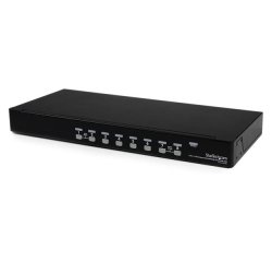 StarTech.com Switch KVM USB VGA à 8 ports avec OSD - Commutateur écran clavier souris à montage en rack 1U