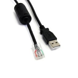 StarTech.com 6 ft Smart UPS Replacement USB Cable AP9827 - USB cable - USB (M) to RJ-45 (10 pin) (M) - 6 ft - black - USBUPS06 - USB-Kabel - 1.8 m