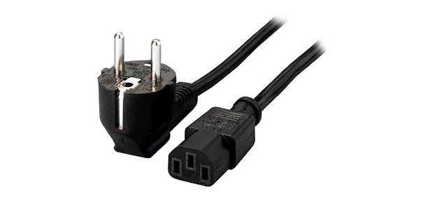 Equip High Quality Power Cord, C13 to Schuko