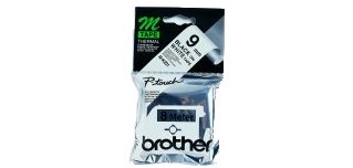 Brother M-K221B label-making tape Black on white