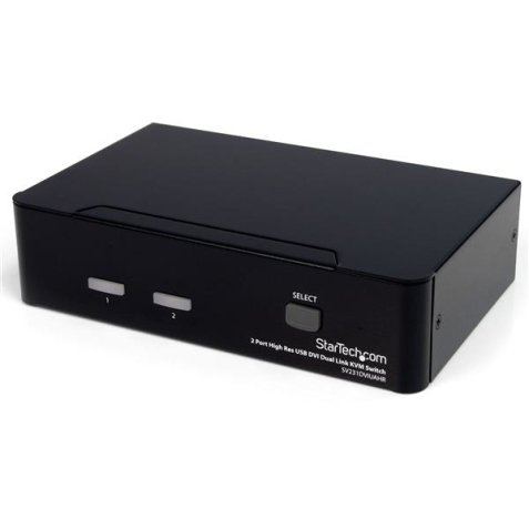 StarTech.com Commutateur KVM 2 Ports DVI, USB et Audio - Switch KVM DVI Dual Link - 2560x1600