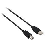 V7 Cable USB negro con conector USB 2.0 A macho a USB 2.0 B macho 2m 6.6ft