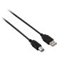 V7 Cable USB negro con conector USB 2.0 A macho a USB 2.0 B macho 2m 6.6ft