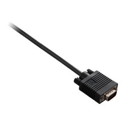 V7 Cable negro de vídeo con conector VGA macho a VGA macho 2m 6.6ft