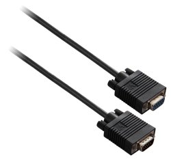 V7 Cable de extensión negro de vídeo con conector VGA hembra a VGA macho 3m 10ft