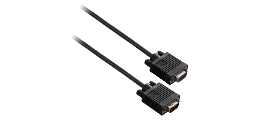 V7 Cable de extensión negro de vídeo con conector VGA hembra a VGA macho 3m 10ft
