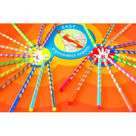 Crayon de couleur EASYcolors, pour droitiers, étui