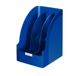 Porte-revues Jumbo Plus - Bleu - H32 x P25,5 cm - Dos 21 cm