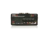 StarTech.com Kit commutateur noir KVM USB 4 ports avec audio et câbles