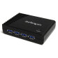 StarTech.com 4 Port SuperSpeed USB 3.0 Hub - Schwarz