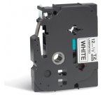 Brother TZE231CIV Casete de cinta laminada original Negro sobre blanco, 12 mm x 8 m