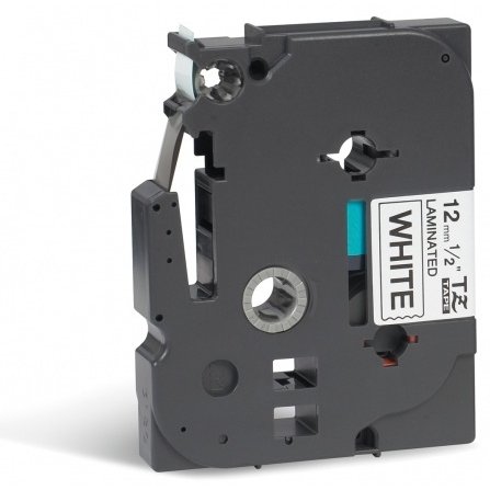 Brother TZE231CIV Casete de cinta laminada original Negro sobre blanco, 12 mm x 8 m