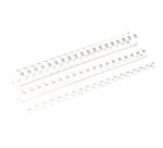 Anneau plastique fellowes relier format a4 21 anneaux diamètre 28mm 28x28x300mm coloris blanc boîte 50u