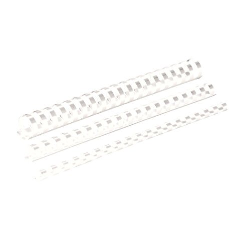 Boîte de 100 peignes anneaux plastique 12 mm Blanc 5346206