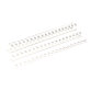 Boîte de 100 peignes anneaux plastique 12 mm Blanc 5346206