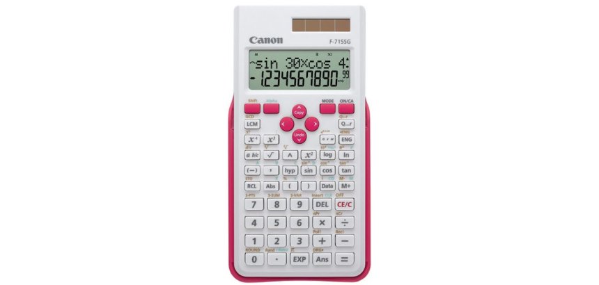 Canon F-715SG calcolatrice Tasca Calcolatrice scientifica Rosa, Bianco