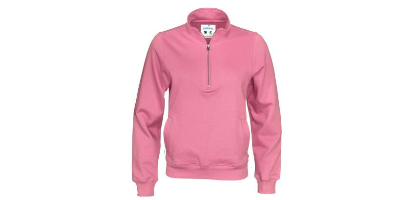 Cottover SWEATER HALF ZIP UNISEX - GOTS GECERTIFICEERD