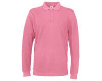 Cottover POLO PIQUE MANCHES LONGUES HOMME - CERTIFIÉ GOTS Rose - Taille XXXL